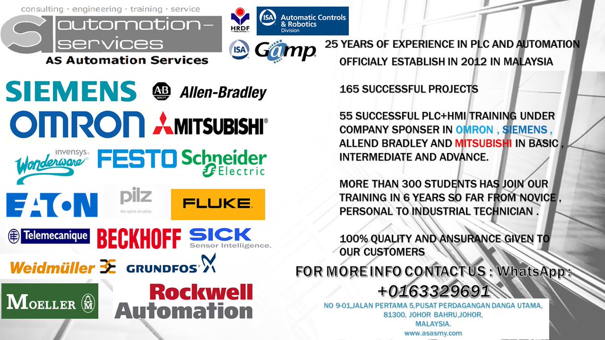 AutomationMy's tweet image. Mitsubishi FX Series PLC with GX-Works2 Software + HMI, Basic Training ( One-to-One ) / 2 Days . #PLCTraining #plc #programmablelogiccontrollers #hmitraining #hmi #mitsubishiplc #plcbasictraining #internationsocietyofautomation #industrialautomation bit.ly/2TkzbH0