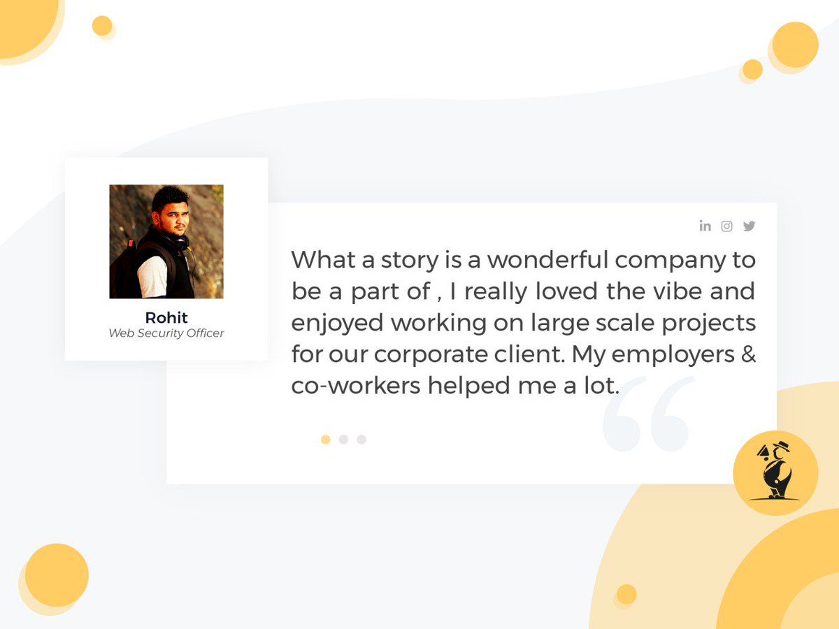 Wonderful review on our agency fraternity.

Thank you and wish you all the best..

#employeeoftheyear #whatastory #employeerelation #employeereview