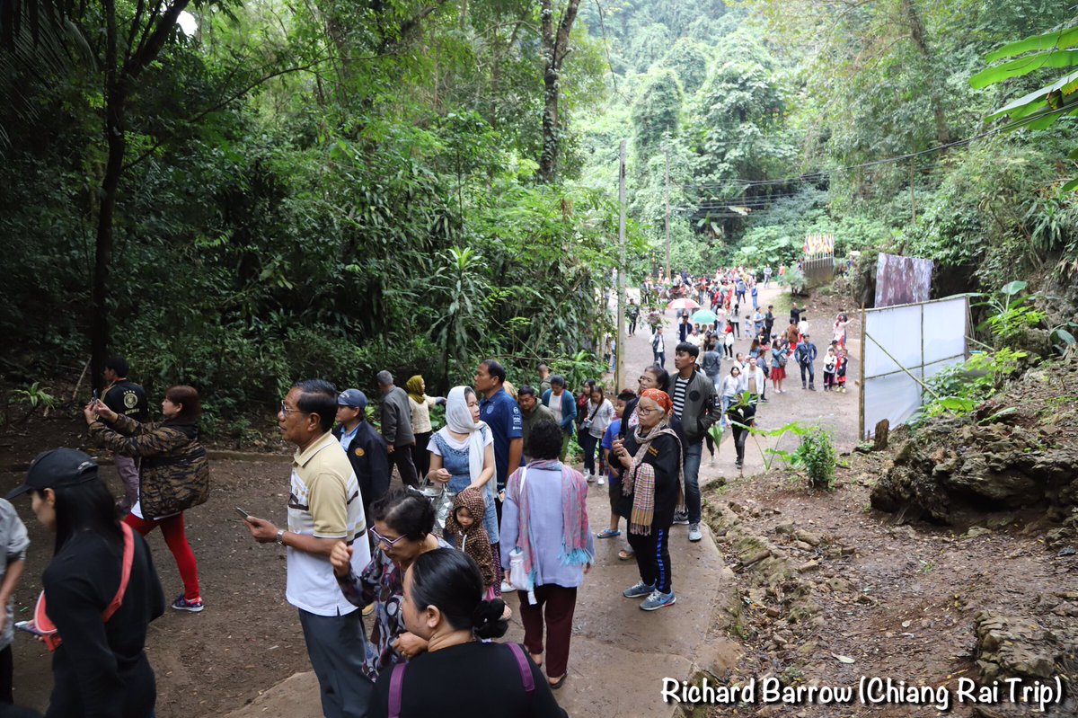 RichardBarrow's tweet photo. In the past, Tham Luang-Khun Nam Nang Non Forest Park in Chiang Rai province only received about 40,000 visitors a year. But now, thanks to the cave rescue that put it on the international stage, visitor numbers have jumped to 100,000 in the last 3 months alone. #Thailand https://t.co/N9WDoJTbSw