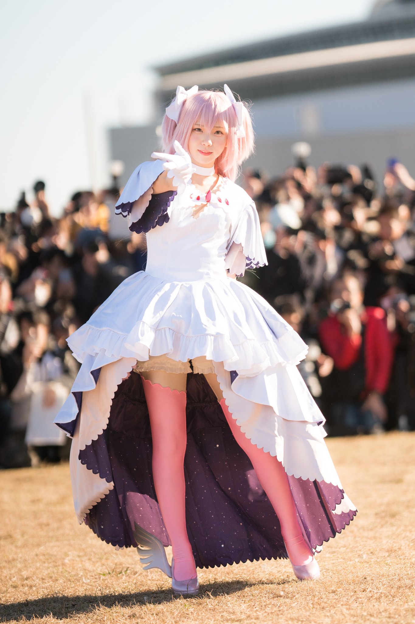 魔法少女まどか☆マギカ 鹿目まどか コスプレ 完全フルセット 武器・矢