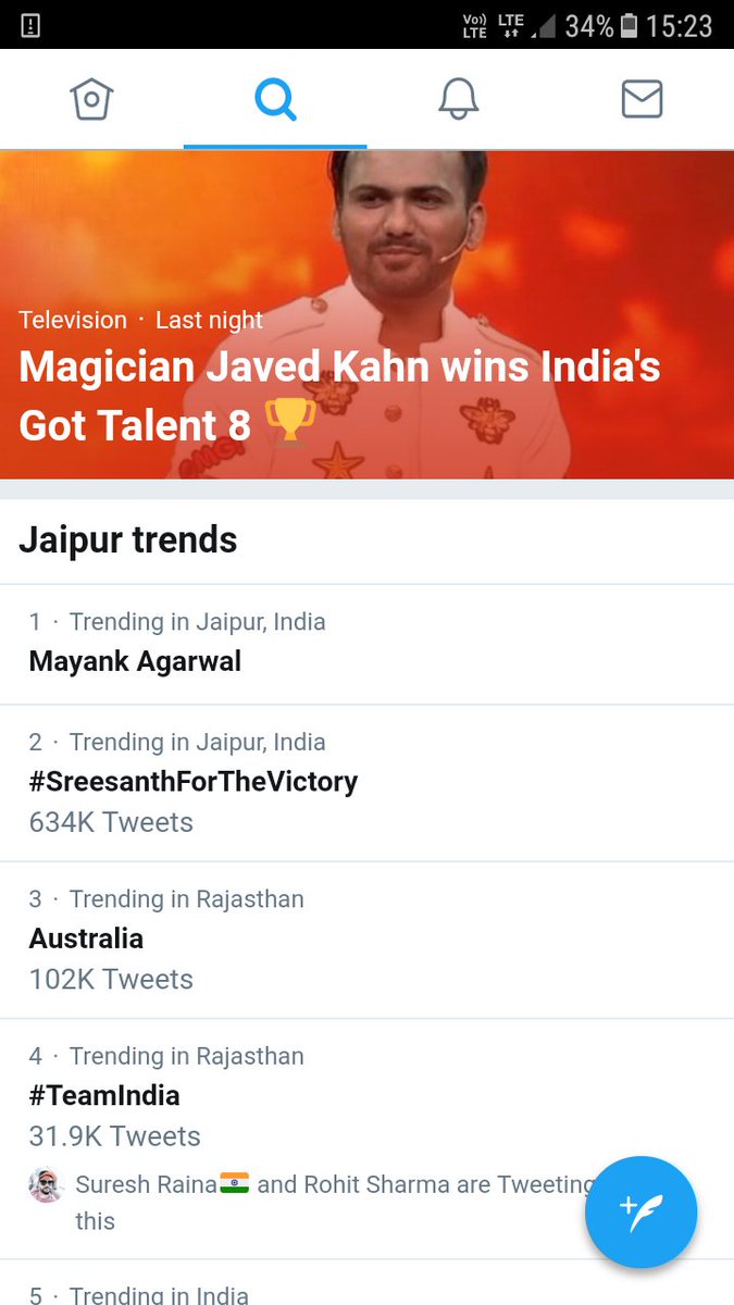 bibe_sandeep's tweet image. 634k😍 still trending #SreesanthForTheVictory