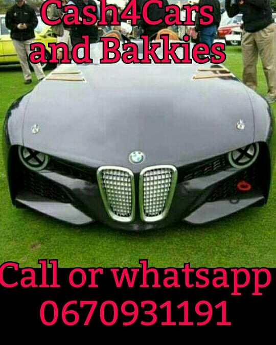 Cash4Cars and Cash4Bakkies Today Gauteng Areas 
Call or whatsapp us today on jhb tel number 067 093 1191