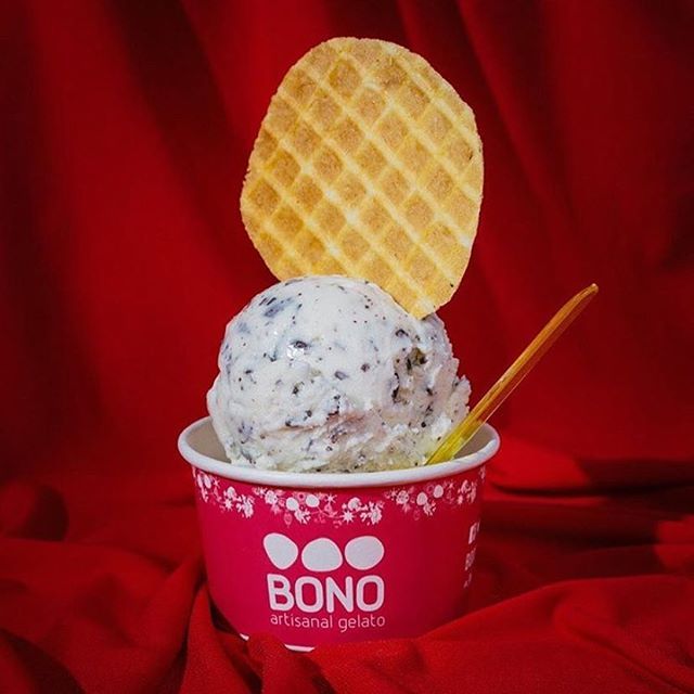 Who says you can’t have gelato on rainy days? Stay extra festive with @bonogelato’s White Chocolate and Chip flavor. #TasteOfAura bit.ly/2BLv7bz