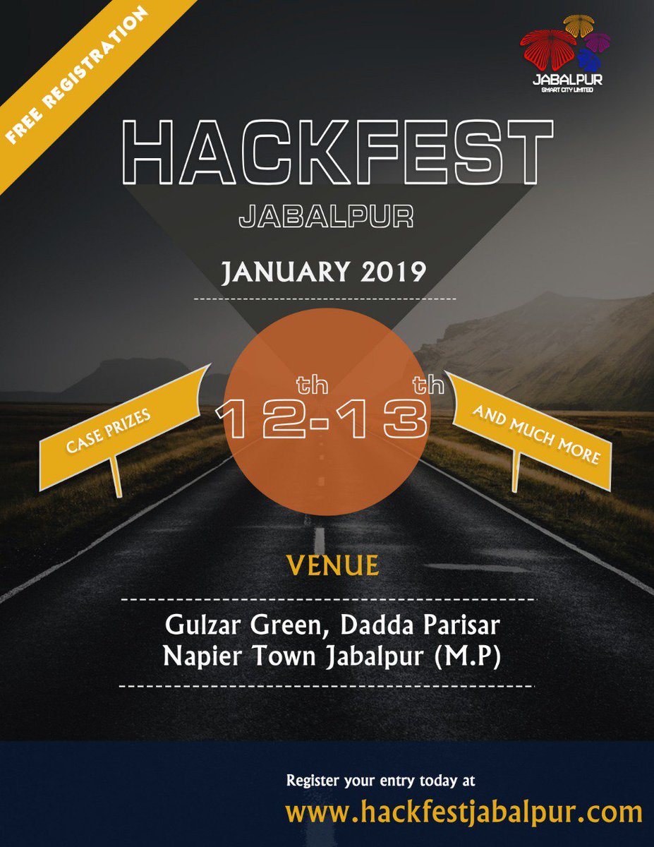 fest_hack's tweet photo. Central India's biggest #Hackathon Event "HackFest Jabalpur". Join the fun on 12 and 13 Jan. #Free Reg. link - https://t.co/WKbVTcTuIs     
@IncubationMS @jmcjabalpur @500Startups @fest_hack @startupindia @HackathonLovers #Hackers  #startup #technology
@StartupInst @StartupInst https://t.co/mTHZnTh1s9