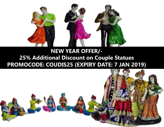 ParasGreeting's tweet image. #Get25%AdditionalDiscountOnCouple
#UsePromoCode
COUDIS25
#OfferValidtill7thJan2019
#ShippingFree
parasmagic.com/statues/couple…