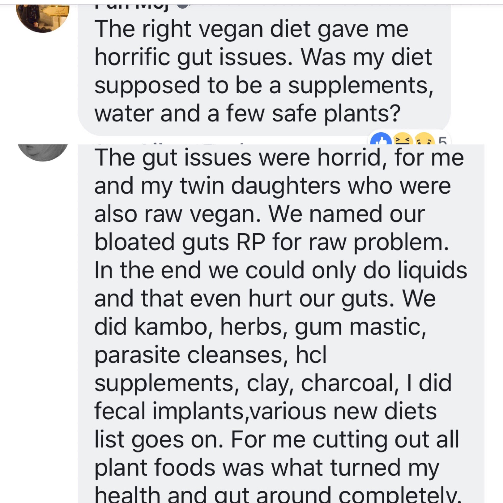 Dr Shawn Baker ©️ on Twitter "Vegan diet from the perspective of ex