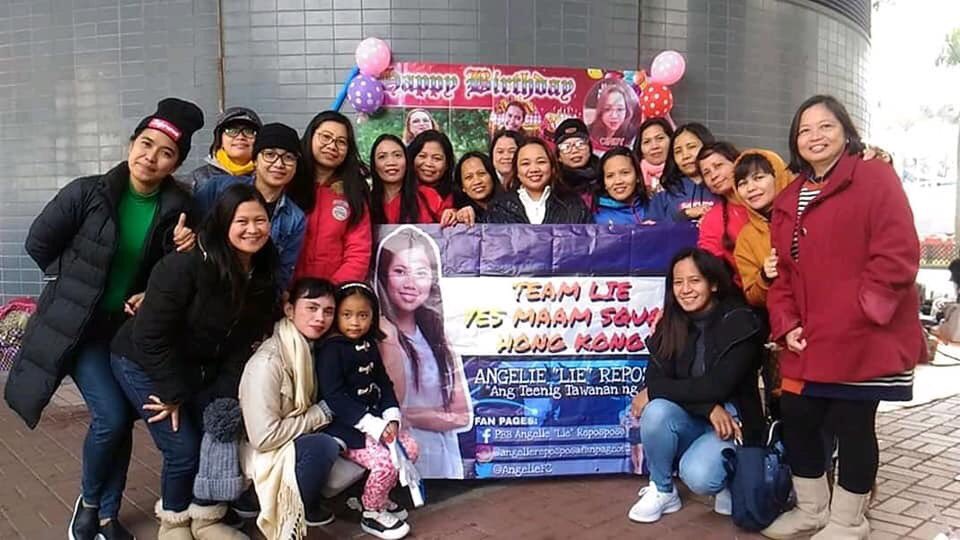 MaicaPuri's tweet photo. Team Lie “Yes maam Squad “ Hong Kong ☺️☺️  maraming salamat po sa pag support kay BB Lie 🥰🥰  go Lie 🥰🥰 nakita kupo tu sa FB kaya naisipan ku pakita din dtu sa Twitter ang mga nagmamahal kay Lie na OFW ☺️🥰#LieReposposa  #KeepFightingLIE #sethlielayag https://t.co/VivseyILQT