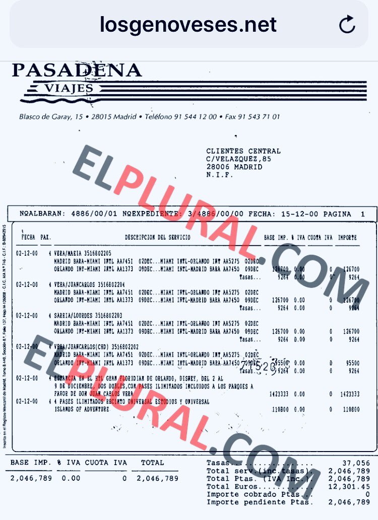 LosGenoveses's tweet photo. @jaimegtaboada La famiglia. Sr Taboada seguro que prefiere que los viajes se lo paguen los corruptos como a Rajoy y  a su amigo Juan Carlos Verá. Pregúntele y saldrá de duda. 
PD. Para su información le recordamos que la PS Arpegio de Púnica avanza imparablemente hacia el Senado. Al quite https://t.co/apAyUlYHrk