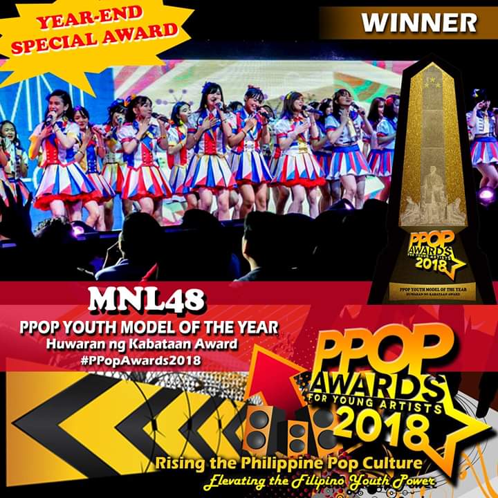 FairiesOfAlyssa's tweet photo. Congratulations @mnl48official for bagging this award! #MNL48 #MNL48Alyssa #MNL484DFairy #FairiesOfAlyssa #PPOPAwards2018 https://t.co/BsMqk0wvMN