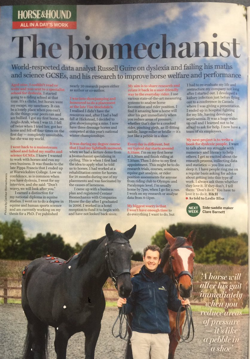 CentaurBiomec's tweet photo. Ah - nice article in this week's H &amp; H, "all in a day's work", gives a little insight into the Centaur adventure 😃😃As always, a team effort but a massive thanks to everyone who has helped me along the way - it's a privilege &amp; honour to do what we do and I am eternally grateful. https://t.co/iirMsVMkZW