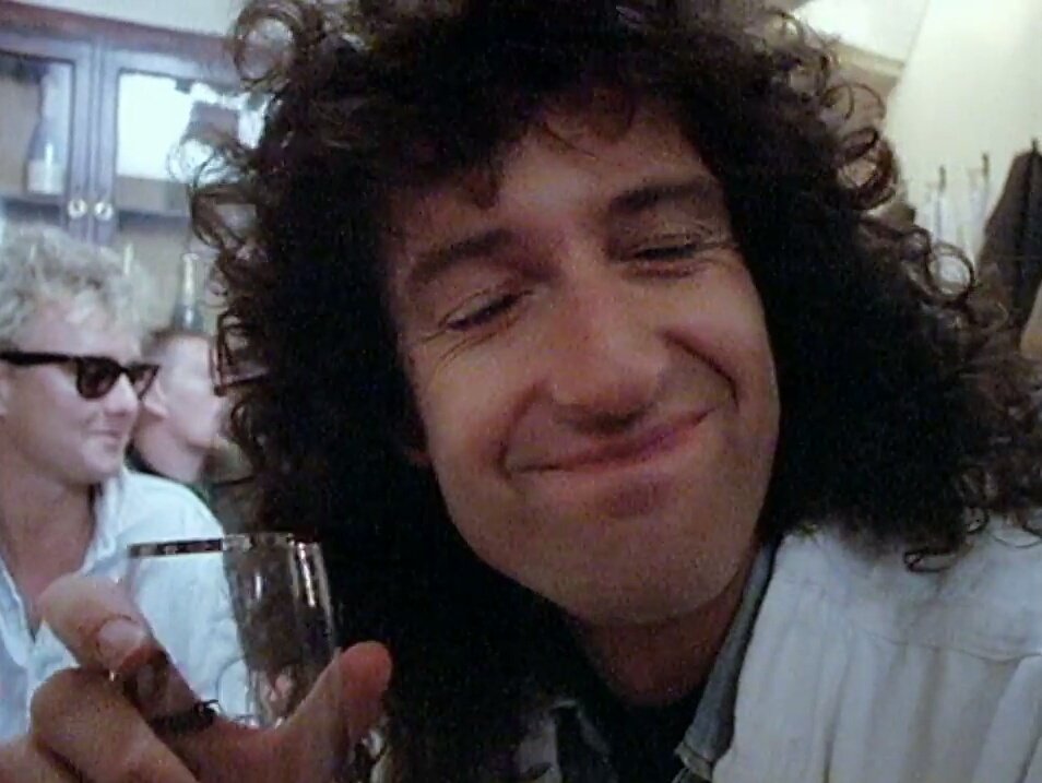 shewayugh's tweet image. rt to bless someones timeline with brian's smile and his fluffy hair