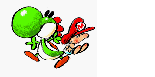 What's this doing in the Yoshi's Story ROM?

0x00769420 CI data
0x0076F164 Palette
0x0076ED60 Tilemap