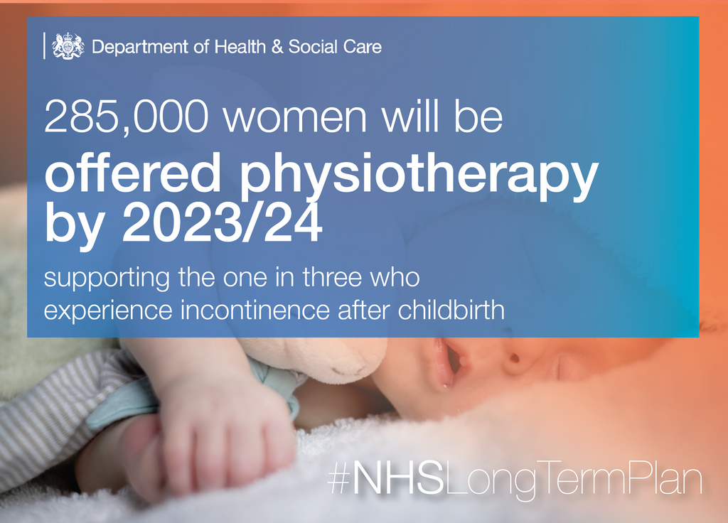 DHSCgovuk's tweet photo. We want to offer the best possible care and support for new mothers, which is why we will offer 285,000 women postnatal physiotherapy by 2023/24 as part of the #NHSlongtermplan https://t.co/IlYK0lT3dm https://t.co/ZhSbz7DJYG