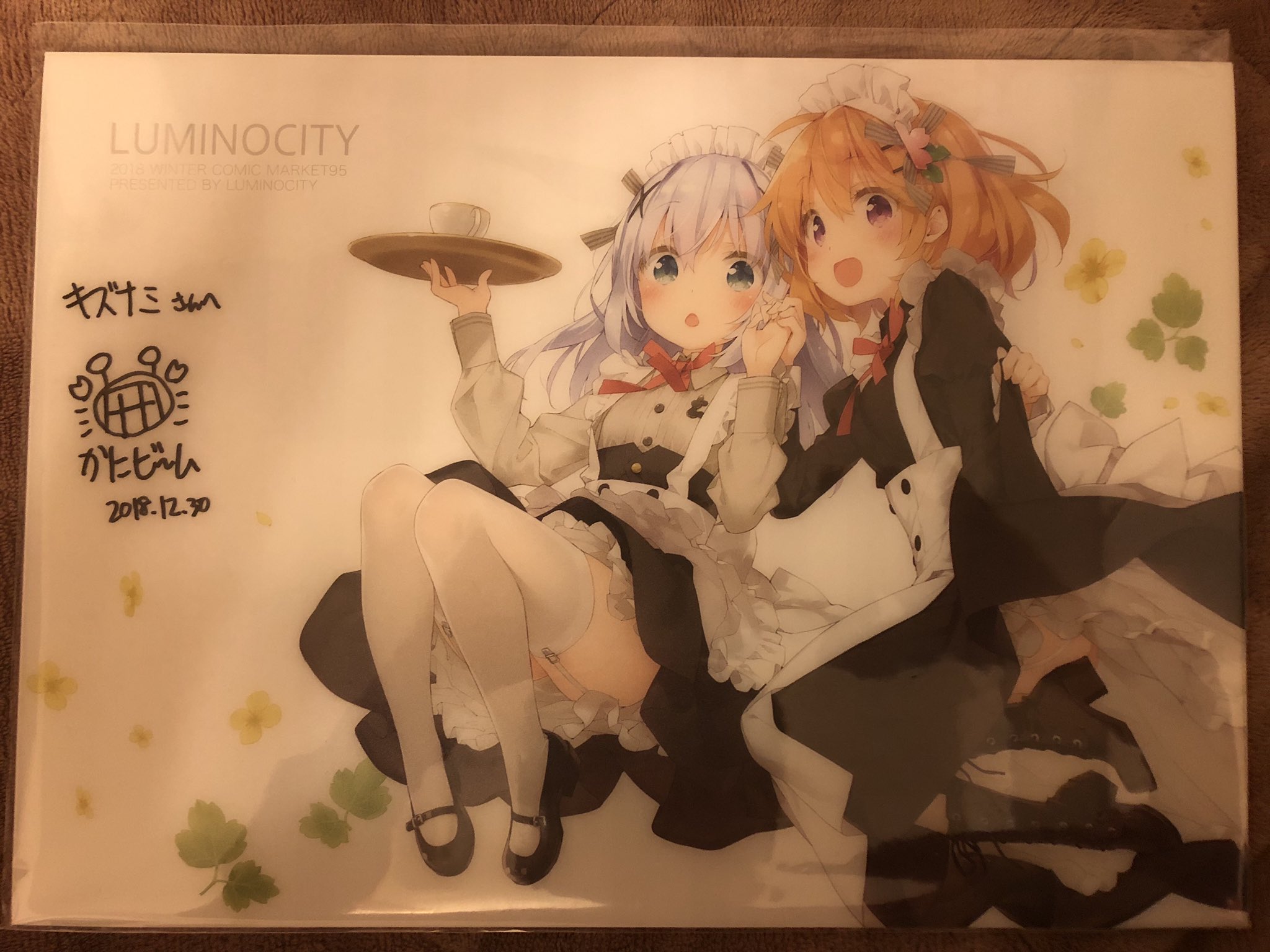 ルミノシティ　コミケ グッズ　ぺこ　かにびーむ ルミノシティ かにビーム タペストリー ぺこ C91