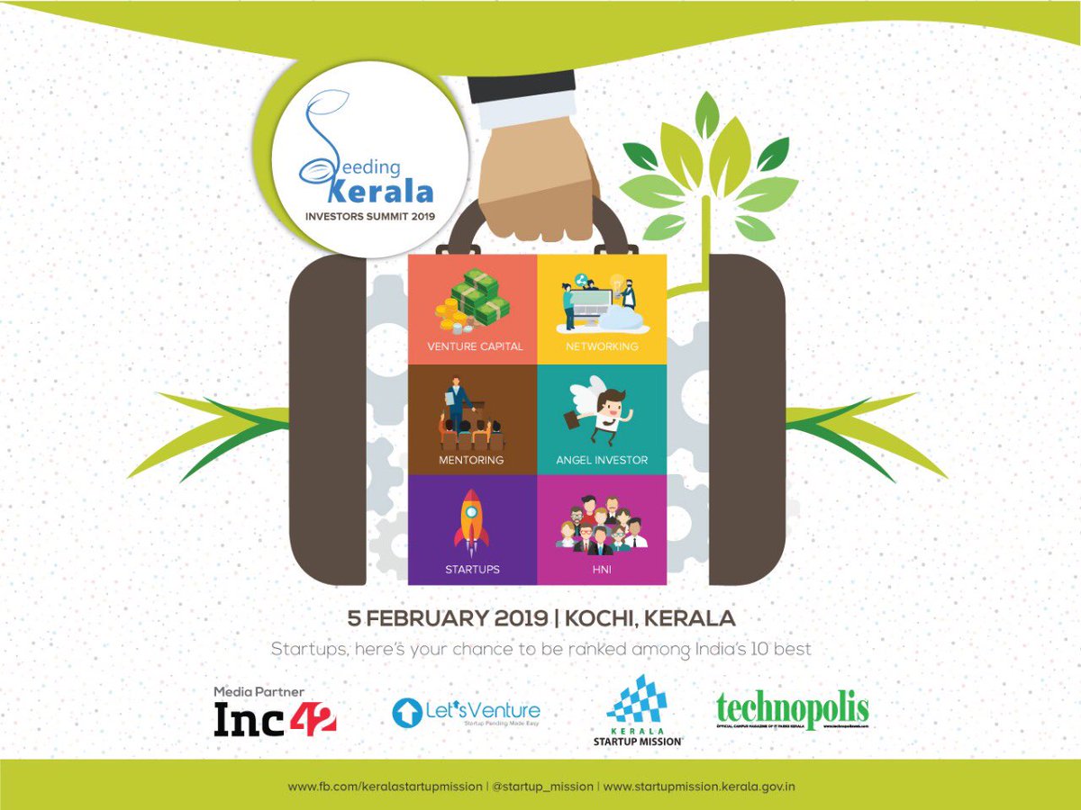startup_mission's tweet image. Interested in investing in one or more startups? Not everyone has the luxury of time to evaluate and invest. Worry not! Register for Seeding #Kerala #Investor Summit, which open doors to the best startups from the state! seedingkerala.com  #SeedingKerala #KSUM  @ianetwork