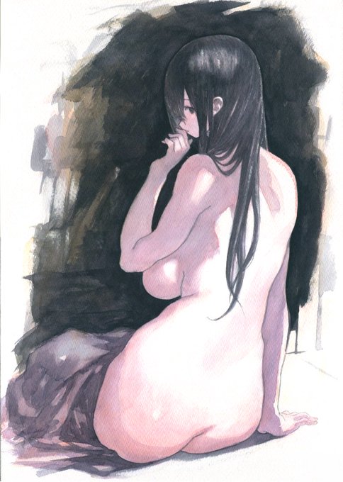 年内はもう絵を描く時間がないので2年前に描いた透明水彩の絵でも 