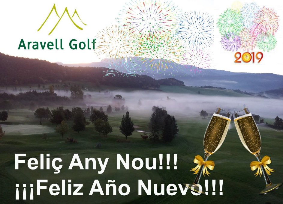 No es el #destino sino el #viaje. Todo el personal de @AravellGolfClub os desea que cada día de este #año2019 sea una nueva aventura llena de grandes #satisfacciones. FELIZ AÑO NUEVO!!!! 🏌️‍♀️🏌️‍♂️🍇🍇🍇