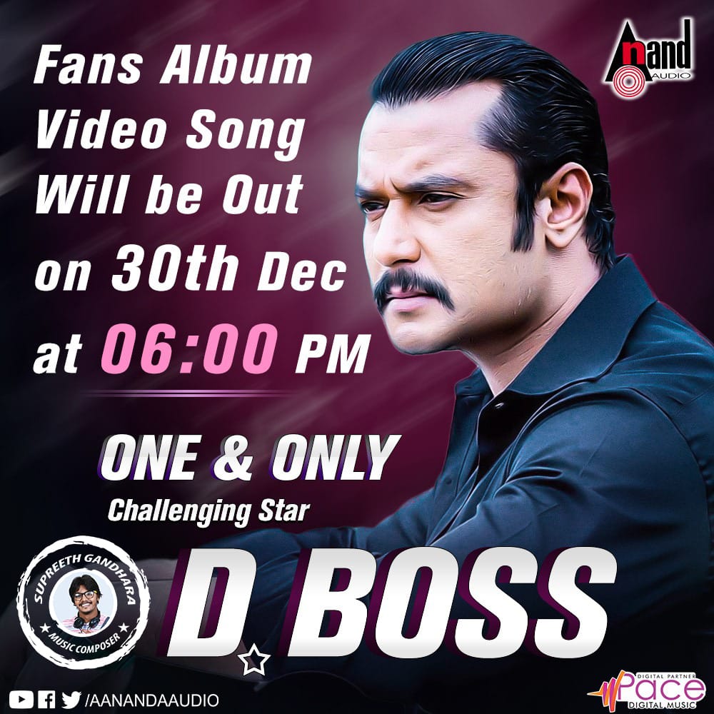 Manukumar974072's tweet photo. Stay tune guys... #50DaysForDBossBday
#Challengestardarshan anna love u
Song releasing 2day @6pm Music:Supreeth Gandhara Singer:Anuradh shastry Lyrics:prasanna Chorus singers:madhwash supreeth gandhara,veda pooja sonu 
Special thanks to all #dbossfans &amp; page 
 #supreethgandhara https://t.co/jsrIZF29aP