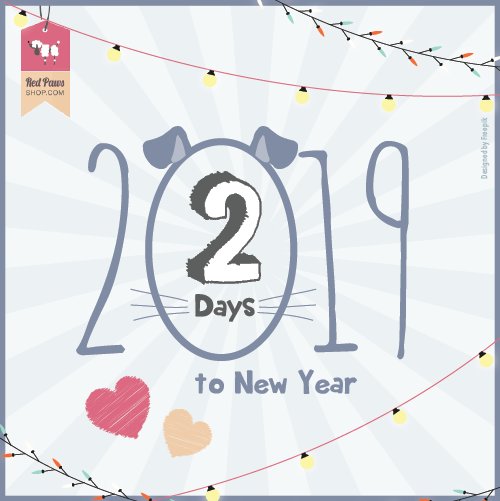 Paws up, we are only T minus 2 days to 2019!
.
#redpawsdelhi #newyear2019 #newyearcountdown