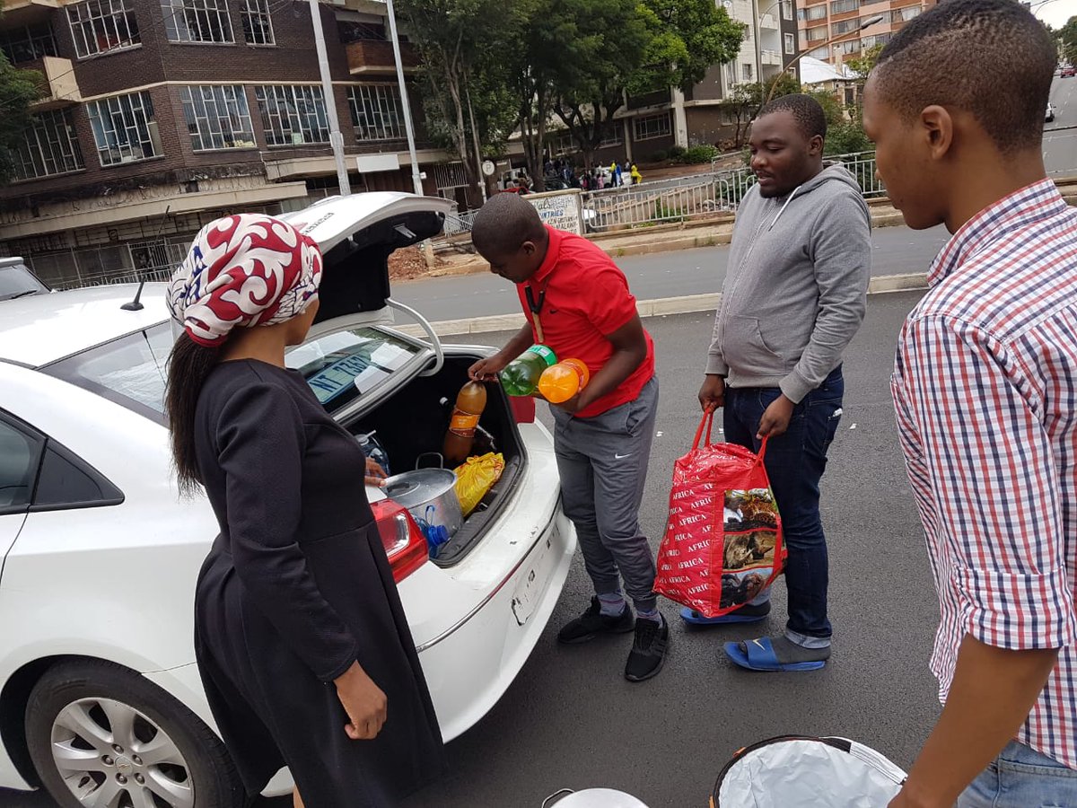 HistoricWalk's tweet photo. Thanks to Maam Ingrid and her family for bringing us food.#FreeKhanyaCekeshe #ToHellWithUnemployment #ToHellwithPoverty #HistoricWalk @Gazuzu1 @Khanyile_BG @lihle_mazeka https://t.co/p0yug0RS5U