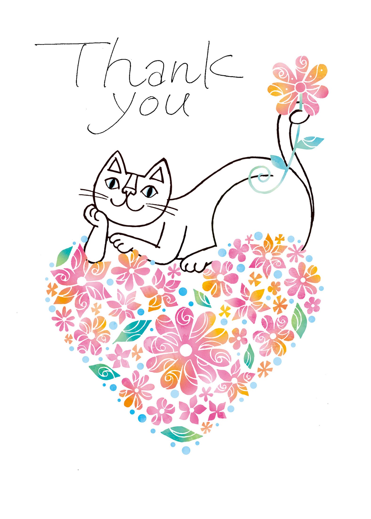 おかべてつろう 今年もイラストをご覧いただきまして ありがとうございました タイトル 感謝の花 T Co Miq7dwvvr1 Twitter