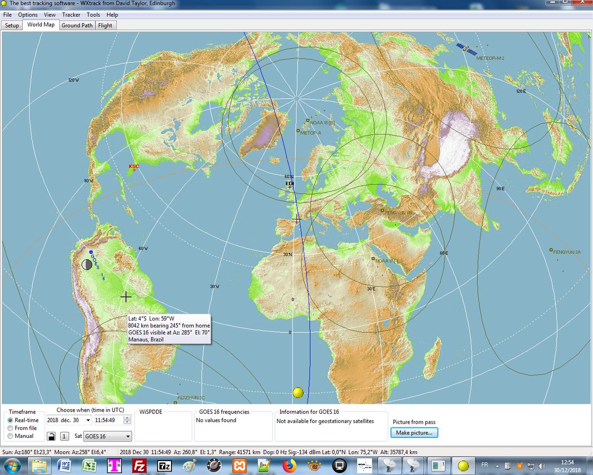 Reception area for Goes16 with Wxtrack
You can get image on Internet or Eumetsat buying anAyecka system ,encrytion key from Eumesat,soft Msg dat manager.(i have it)
My opinion ,the best is :you get more enthousiam when a new image is on your pc and it's your work.