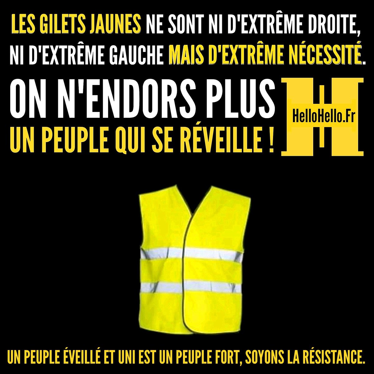HelloHelloInfo's tweet photo. SOYONS LA RÉSISTANCE ! ❤
SOYONS ÉVOLUTIONNAIRES 🙏
CE MESSAGE EST #LASOLUTION !
➡ https://t.co/WXhw56vfUR
#GiletsJaunes #GiletJaune #GJ
#HelloHelloMedia #HelloHelloNews
#GlobalDebout #InfoAlternative #Résistance
https://t.co/55U3Gb2lbm https://t.co/xaRnMGWMaQ