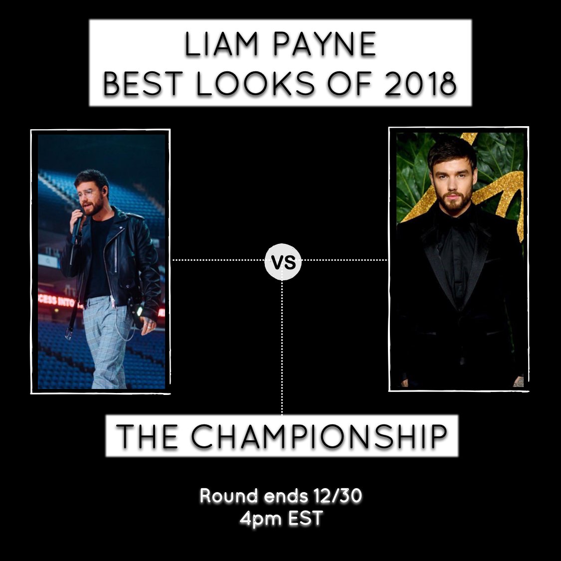 BEST LOOKS OF 2018
THE CHAMPIONSHIP
ends today at 4pm EST

vote totals are hidden, so make sure to campaign for your fave!

VOTE HERE: brackify.com/bracket/25814/…