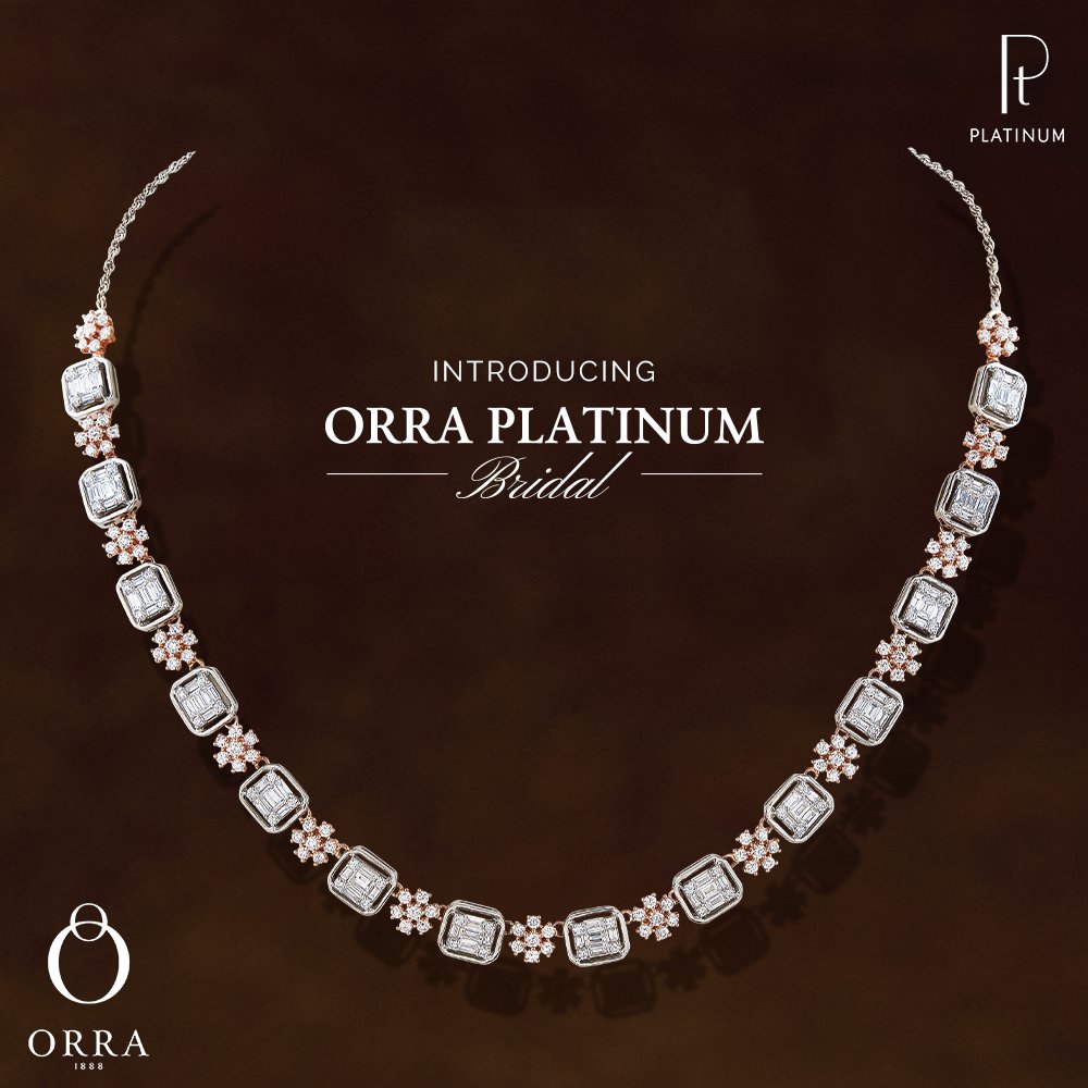 twitter 上的 orra jewellery："every bit exceptional, every bit you. indulge in the latest #orra platinum bridal collection crafted for your wedding &amp; cocktail parties. #collection #newcollection #bridal #bridaljewelry #platinum #platinumjewelry ...
