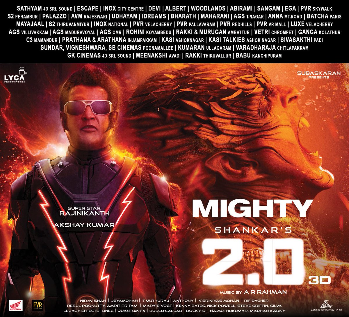 2.0 - Zeitungsanzeige vom 30. Dezember 2018 (Chennai) - MÄCHTIG! #2Point0 #Thalaivar #Rajinikanth