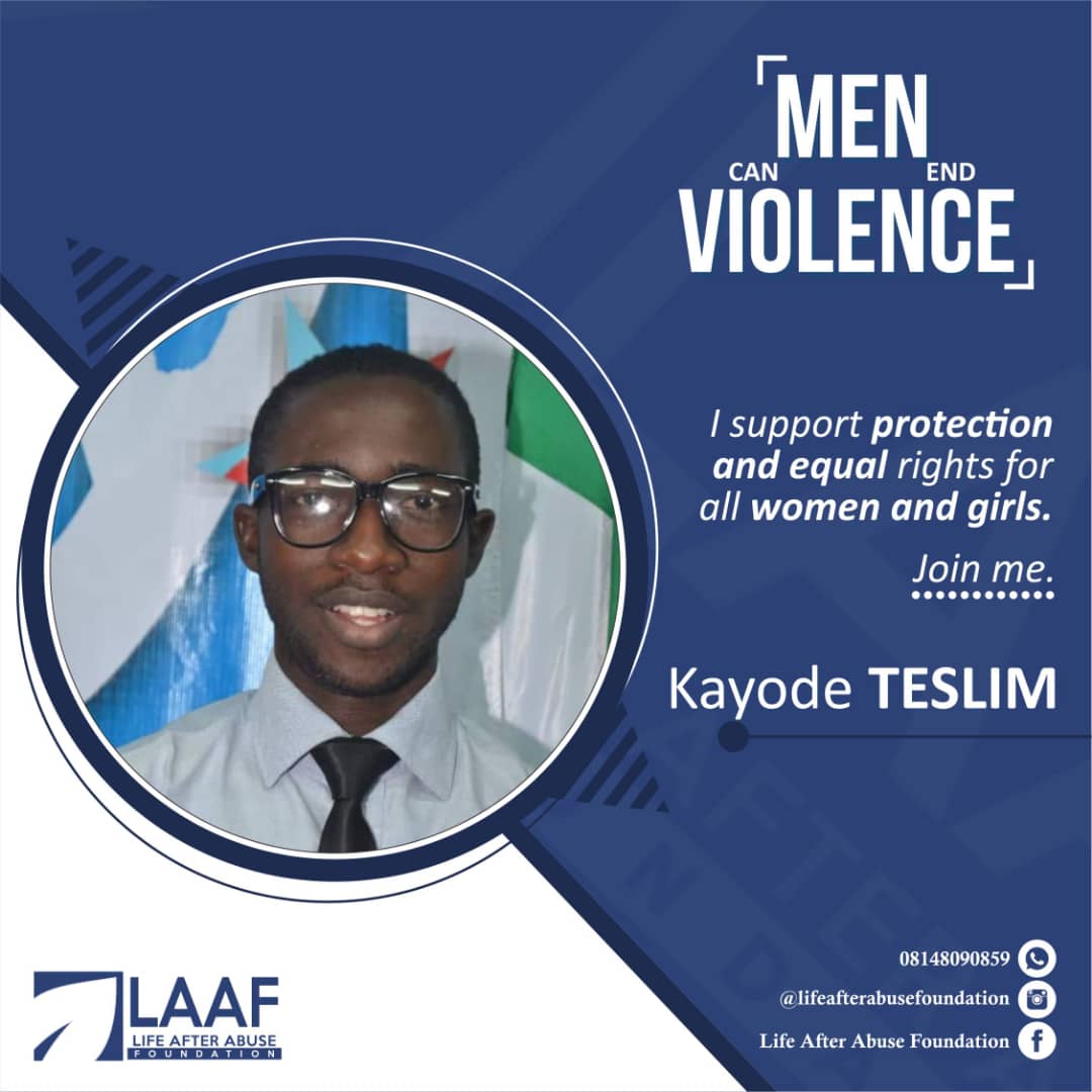 Only men of credible personalities are important champions for preventing gender inequality.... Kayode Teslim, 2018 <a href="/foshpadnigeria/">FOSHPAD Nigeria</a> <a href="/BigifNGO/">Balm in Gilead Foundation 4 Sustainable Dev-BIGIF</a> <a href="/NLinNigeria/">Netherlands 🇳🇱 in Nigeria 🇳🇬</a> <a href="/W4HNigeria/">Women 4 Health</a> <a href="/UNICEF_Nigeria/">UNICEF Nigeria</a> <a href="/IAS_conference/">IAS Conference on HIV Science (Inactive account)</a> <a href="/USEmbassyAbuja/">Public Affairs</a> <a href="/GirlyGirlyideas/">Girly Girly ideas</a> <a href="/unwomenNG/">UN Women Nigeria</a> <a href="/Women4PeaceNG/">Women-4-Peace Nigeria</a> #GenderEquality