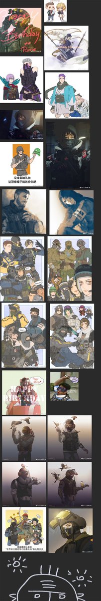 #RainbowSixSiege 2018 end of the year summary. I did draw a loooot of siege this year. git gud 2019 ?? 
