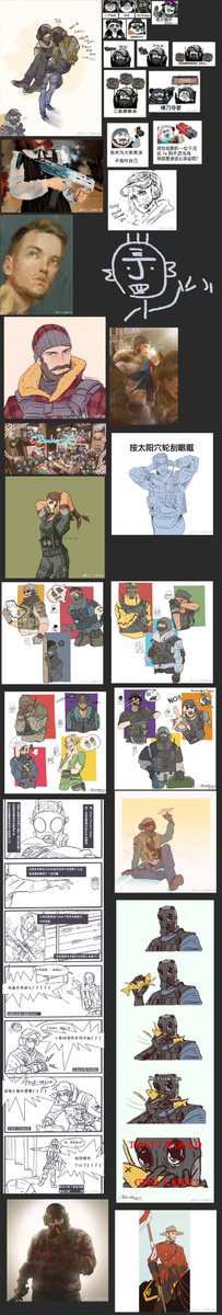 #RainbowSixSiege 2018 end of the year summary. I did draw a loooot of siege this year. git gud 2019 ??