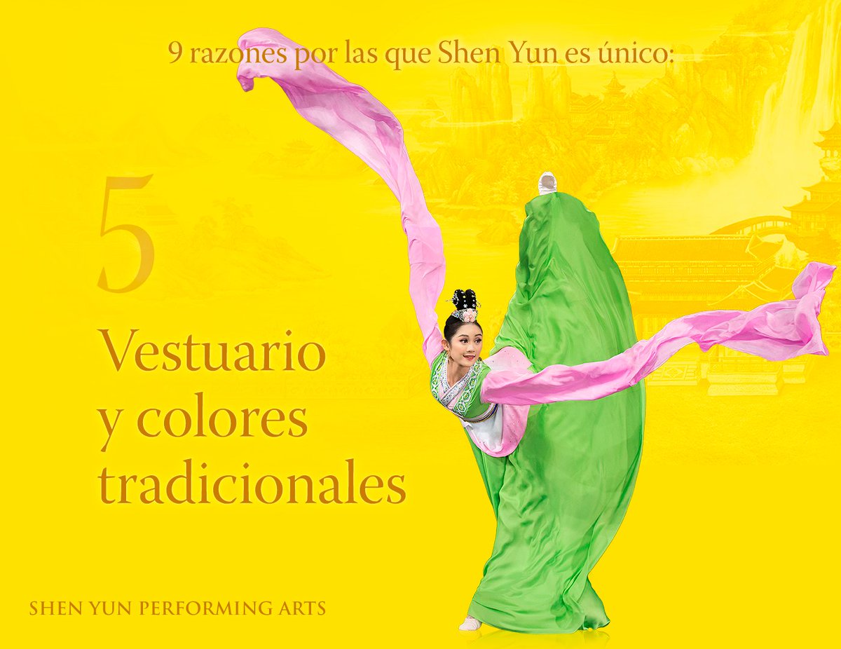 9 razones por las que #ShenYun es único:

5. Rosados y verdes, dorados y azules, el aclamado vestuario de Shen Yun es fiel a la estética y el estilo tradicional. Sus tonos vibrantes y detalles exquisitos pintan al presente con el esplendor del pasado.