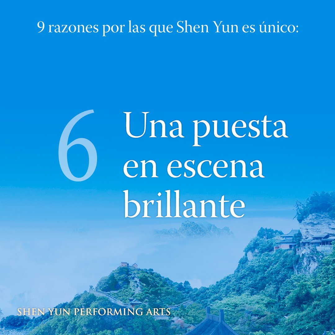 9 razones por las que #ShenYun es único:

6. Cada parte de nuestro show existe para apoyar y dirigir la atención a los artistas; eso significa que no hay extraños efectos de luces y sonido ni música pregrabada. 

El resultado es un espectáculo vibrante en perfecta sincronía.