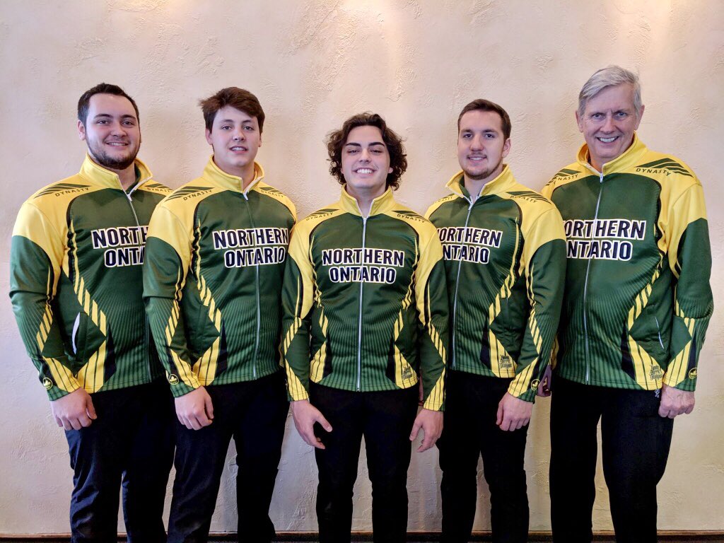 CONGRATS to our 2019 #TeamNorthernOntario U21 Men’s #Curling Champions... Team Horgan!

📷 (L-R) Skip Tanner Horgan, Vice Jacob Horgan, Second Max Cull, Lead Maxime Blais &amp; Coach Gerry Horgan. 

A record-breaking 6th consecutive title for Tanner, Jacob &amp; Maxime.

#fearthemoose
