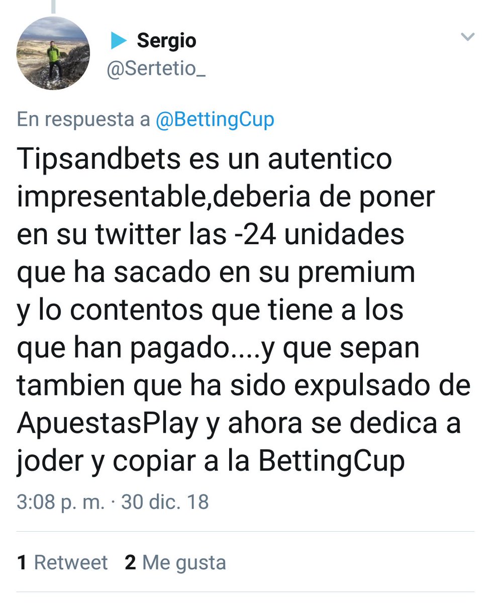ITF_ReassemBETS's tweet photo. @Sertetio_ @sorayaSbets @BettingCup Interpreto por tus palabras que esto es una crítica constructiva verdad? Sin comentar que lo último del mensaje es una difamación y podría denunciarte perfectamente. https://t.co/5dHrj8vIWM