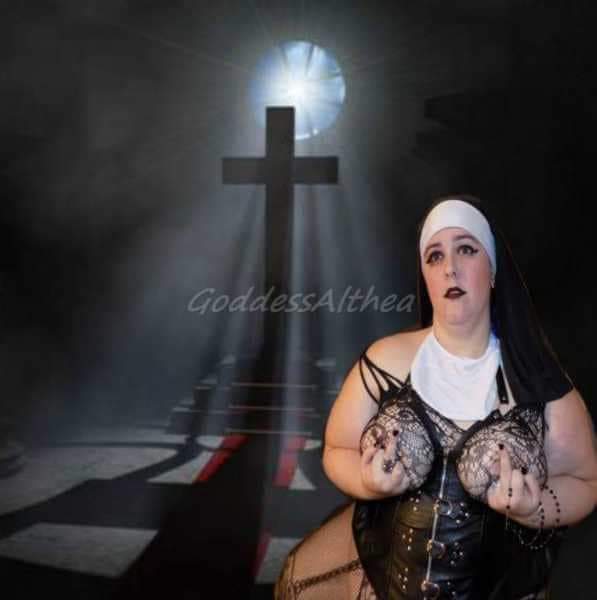 goddexx_althea's tweet photo. #sinfulsunday 
Cum worship at the altar of GoddessAlthea 
https://t.co/v6XeS9mIzx
https://t.co/pNkYtVTGVL 
#efdp #femdom #findom #bbwdominatrix #nunfetish #religiousfetish #blasphemyfetish #naughtynun #bbw #ssbbw #altmodel #bbwaltmodel #fetishmodel #bbwfetishmodel #GoddessAlthea https://t.co/Yuz7mWkiml