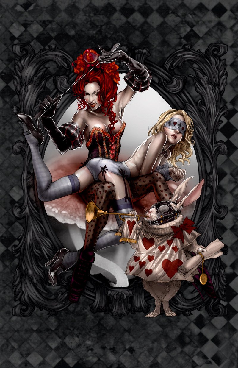 Alice In Wonderland Illustrated Bondage | BDSM Fetish