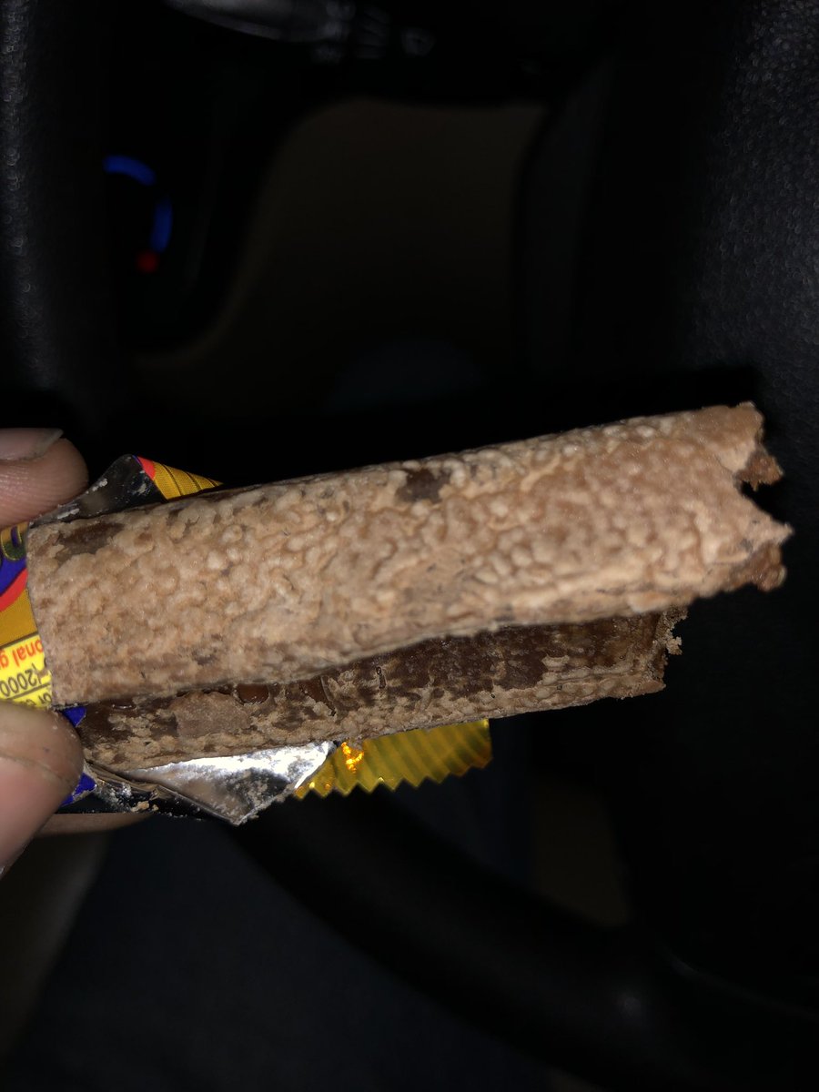 Bought a cadbury celebration yesterday which has an expiry date till 03/01/19 When I opened the pack of <a href="/Cadbury5Star/">Cadbury 5 Star</a> it was looking quite weird nd when i took a first bite,it was smelling and tasting very bad.I took a snapshot of this just to let u guys know.<a href="/CadburyWorld/">Cadbury World</a>