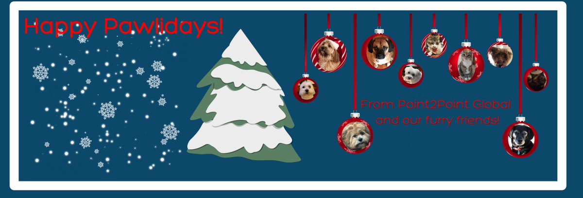 point2pointgbl's tweet photo. Happy Pawlidays from Point2Point Global! https://t.co/dqOpzhPQNh