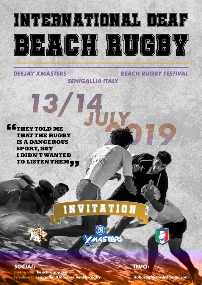Deaf Rugby International fixtures for 2019 - <a href="/deafrugby/">England Deaf Rugby Union (EDRU)</a> vs <a href="/WalesDeafRugby/">WRU Deaf</a> Australia tour to Tonga  - Argentina tour to New Zealand - Italy Deaf Beach Rugby Tournament - NZ National Deaf Rugby Championships... what a great start for 2019 !