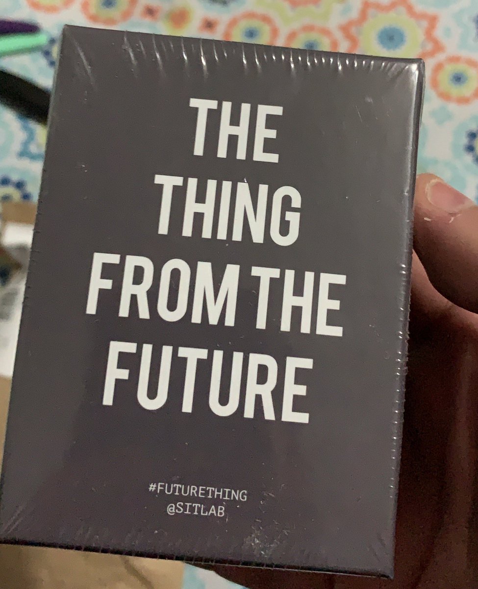 jacquesbarcia's tweet photo. Look at what has just arrived. Thanks @futuryst, @sitlab!
#futurething #artifactsfromthefuture #designfutures #foresight #futures https://t.co/YmFtnhNgwf