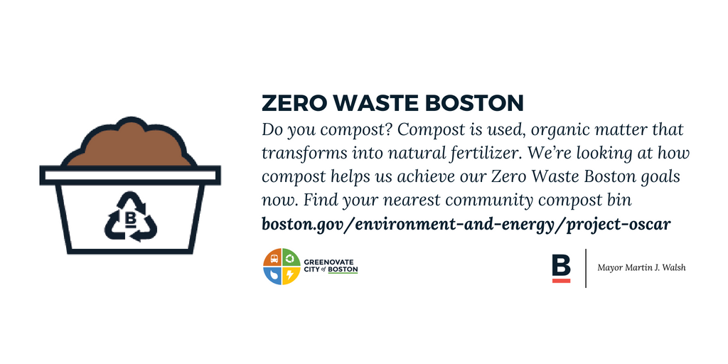 CityOfBoston's tweet photo. Zero Waste Boston is an initiative to transform #Boston into a zero waste city through planning, policy, and community engagement. Here's our plan to move towards #zerowaste: https://t.co/bRSpAgT9TH @greenovatebos https://t.co/SduNdoUJLQ