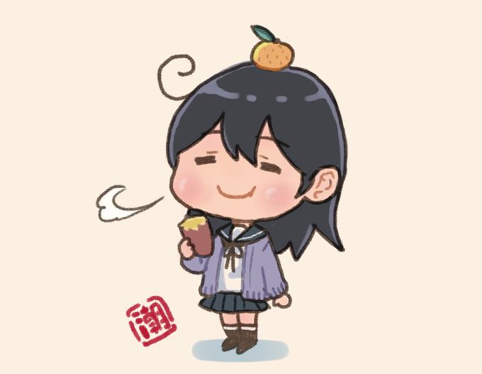 「holding mandarin orange」 illustration images(Oldest)