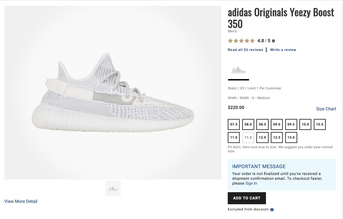 Wie Zu Bekommen Adidas Yeezy Boost 350 V2 Static