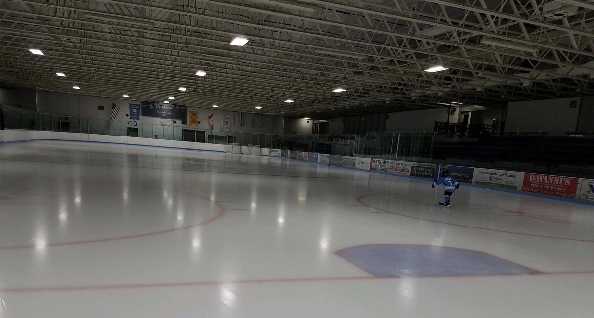 When you’re the first one on the ice for practice at BIG.  #nephew #lovesthegame
#mites <a href="/JHBCHockey/">Jefferson Youth Hockey</a>