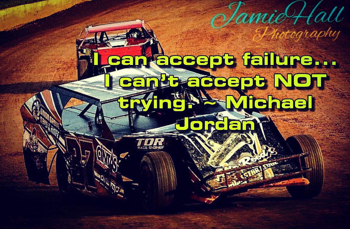 ShaunRobinsonR1's tweet photo. I can accept failure...I can’t accept NOT trying. ~ Michael Jordan

#SundayMotivation #dirttrackracing #dirttrack #dirttracklife #racing #dirtlife #tracklife #circletrack #openwheelracing #openwheelmodified https://t.co/o8vESHBF9z