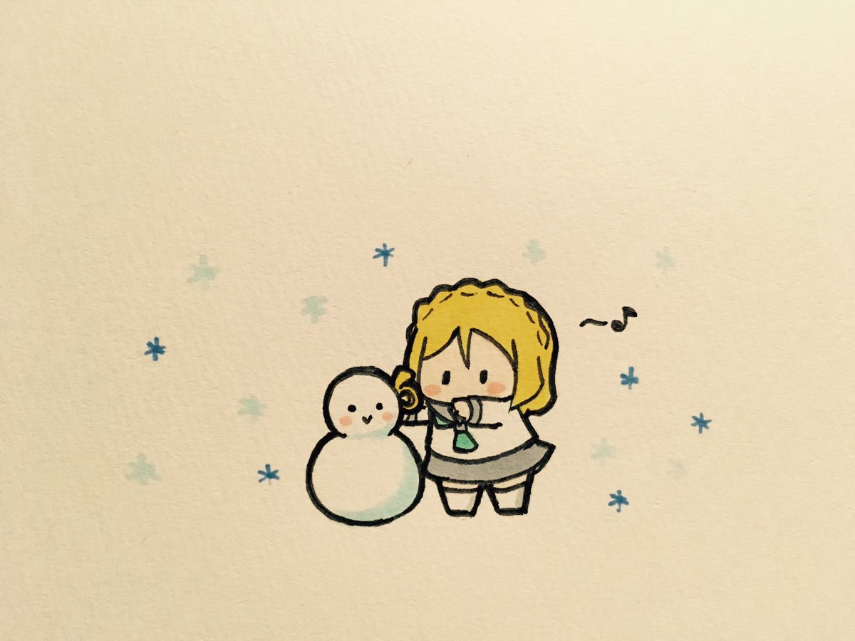 小原鞠莉 「ゆきだる鞠莉ちゃん⛄️ 」|マグまぐのイラスト