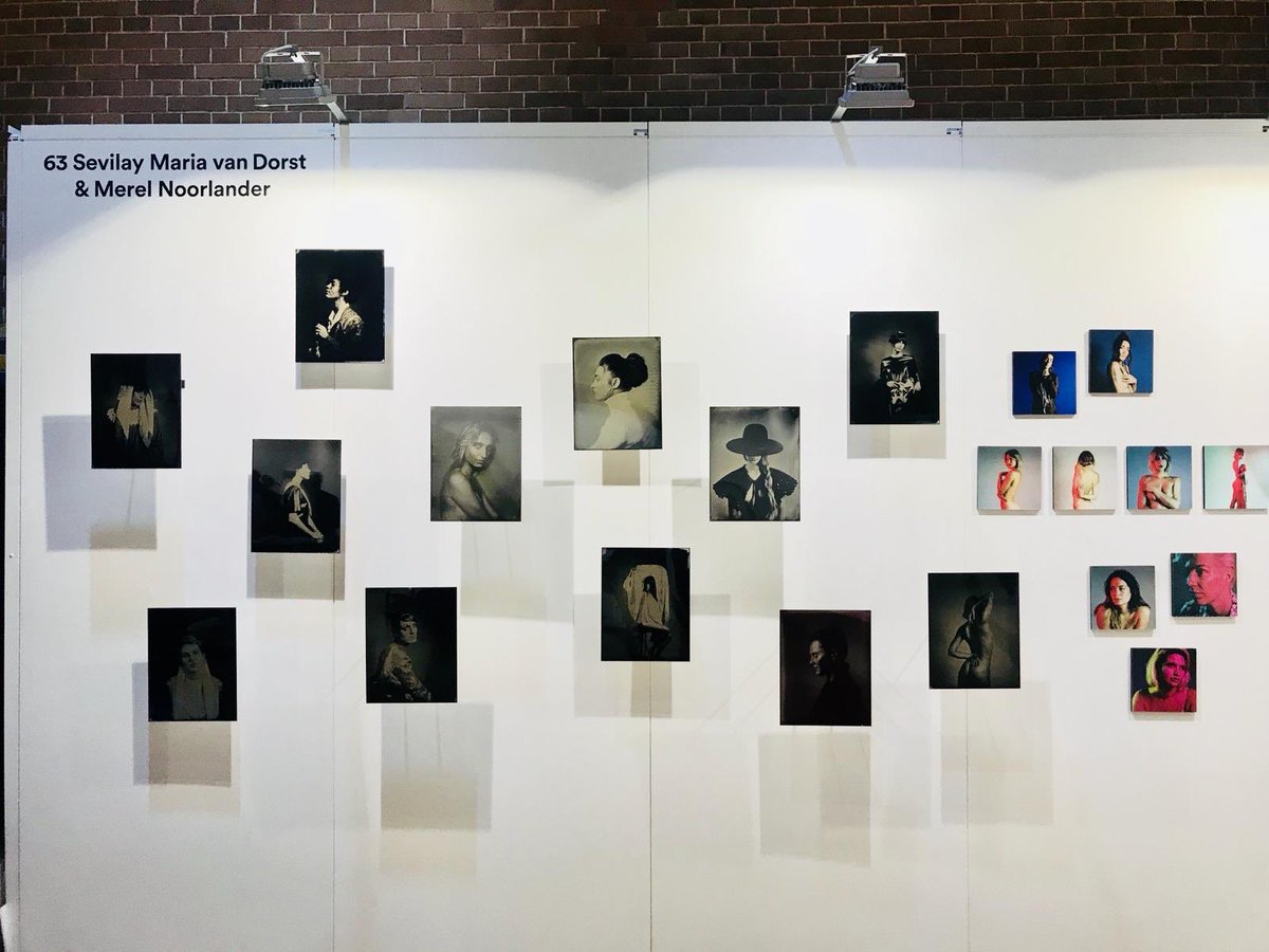 Last day of the exposition 😍 so awesome seeing the work we made 💕 Photographer Sevilay Maria van Dorst styling Petra Hebbing <a href="/ThisArtFair/">This Art Fair</a> #makeupartist #hairstylist